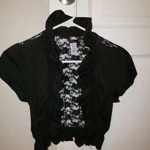 Womens crop short sleeve cover